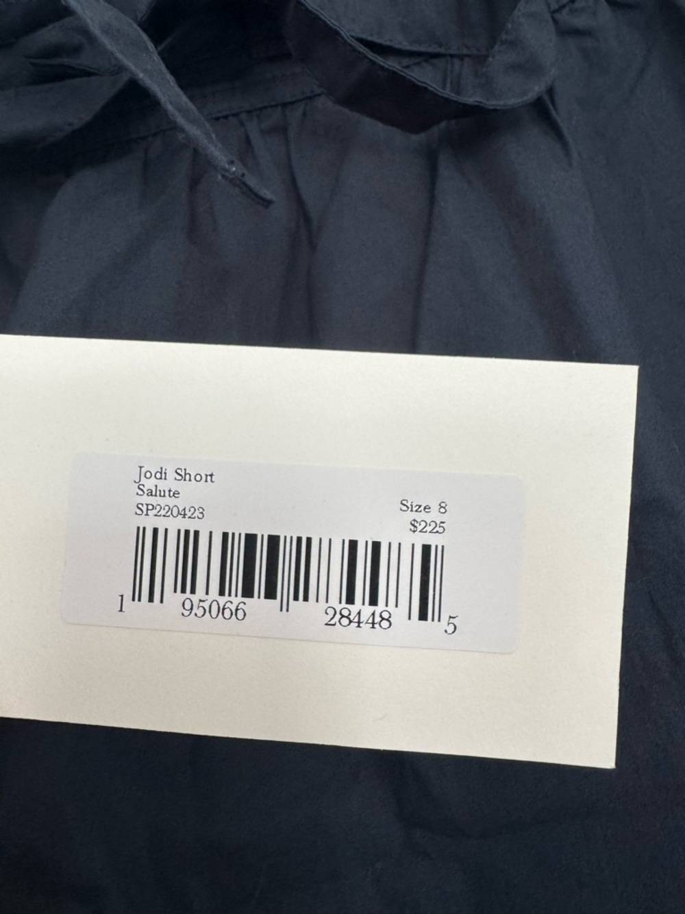 Ulla Johnson Navy Jodi Shorts in Salute Size 8 NWT - Picture 3 of 4